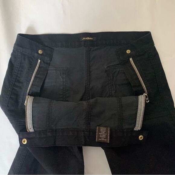 7 For All Mankind women's size 30 Black Flare Denim Jeans - Picture 5 of 13